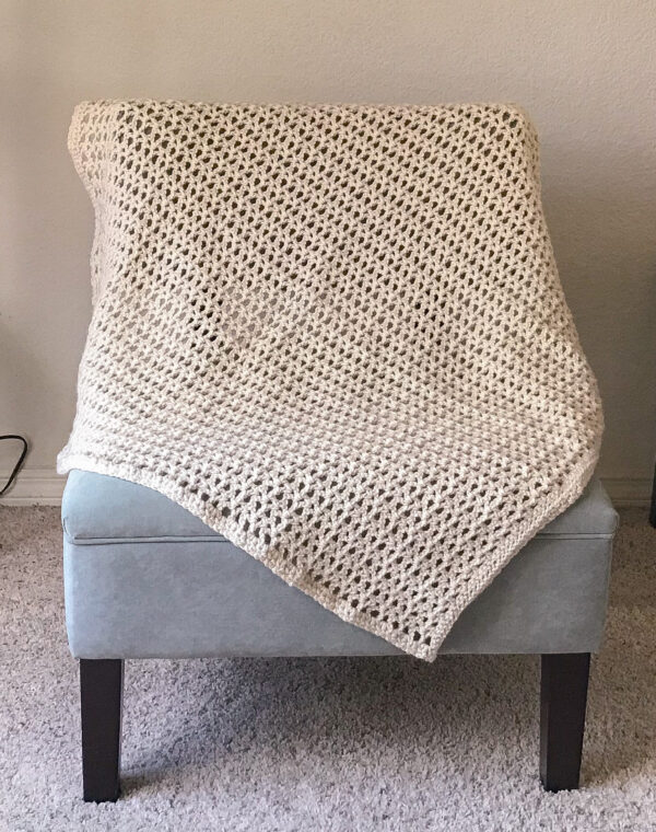 Crochet V-Stitch Baby Blanket Pattern