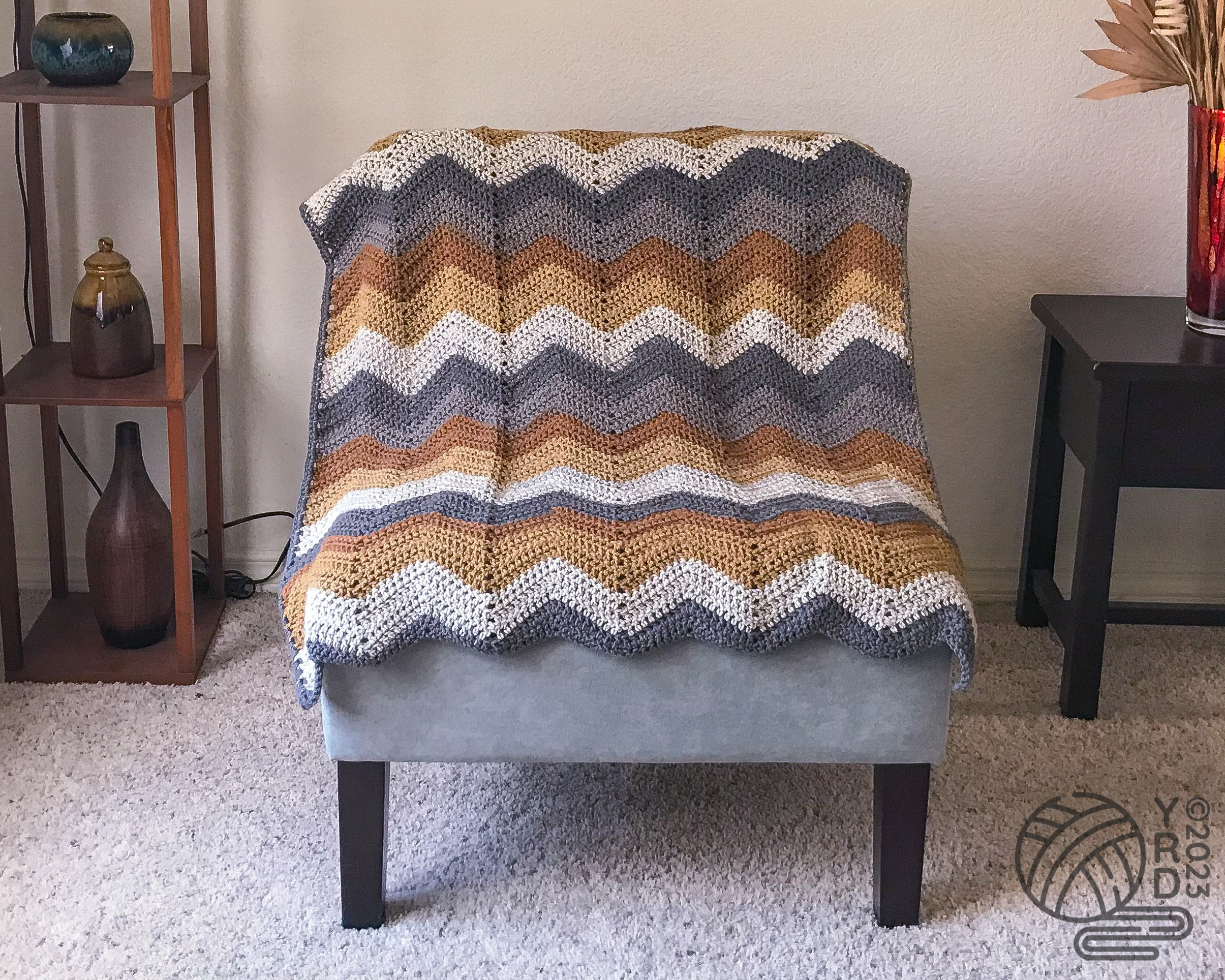 (Double/Treble) Crochet Ripple Baby Blanket Pattern - Image 3