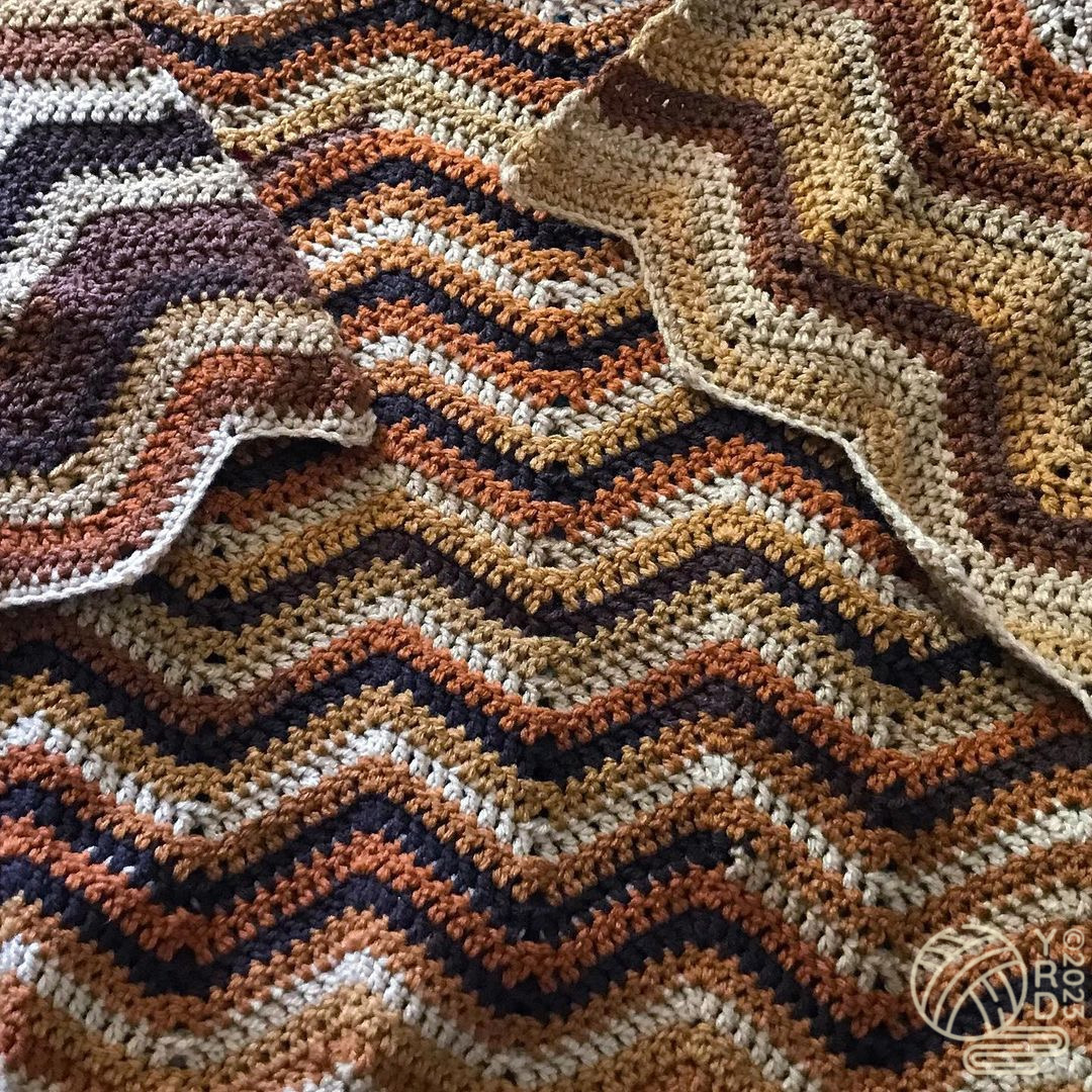 (Double/Treble) Crochet Ripple Baby Blanket Pattern - Image 7