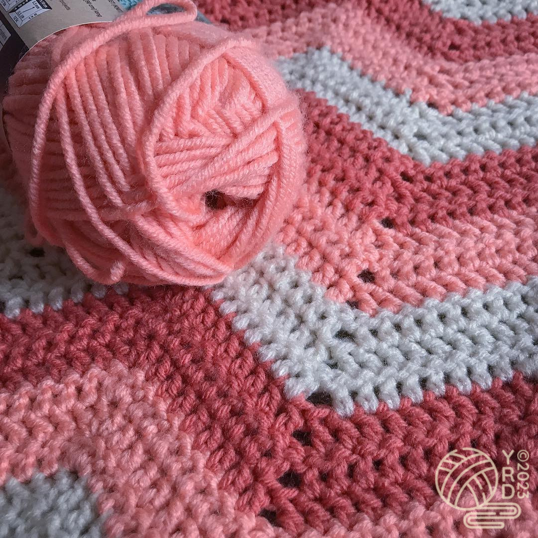 (Double/Treble) Crochet Ripple Baby Blanket Pattern - Image 8