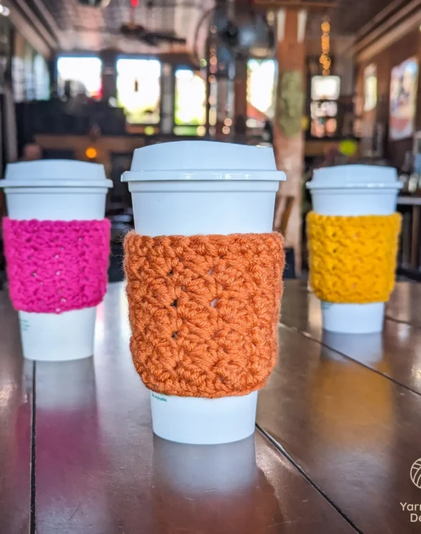 Crochet Suzette Stitch Cup Sleeve Pattern