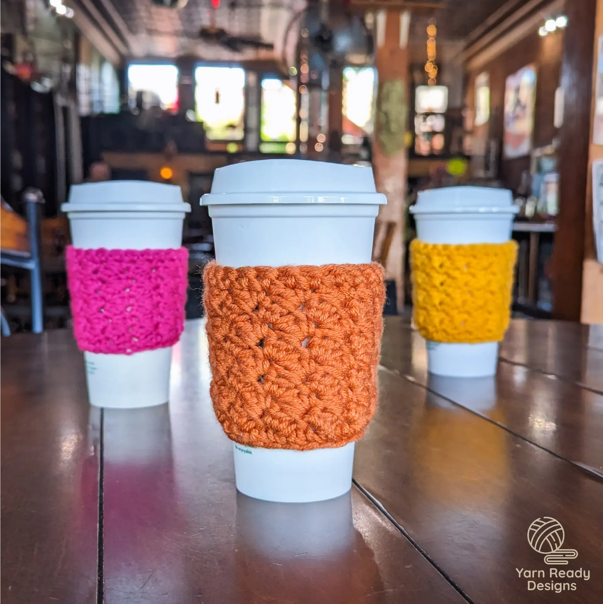 Crochet Suzette Stitch Cup Sleeve Pattern